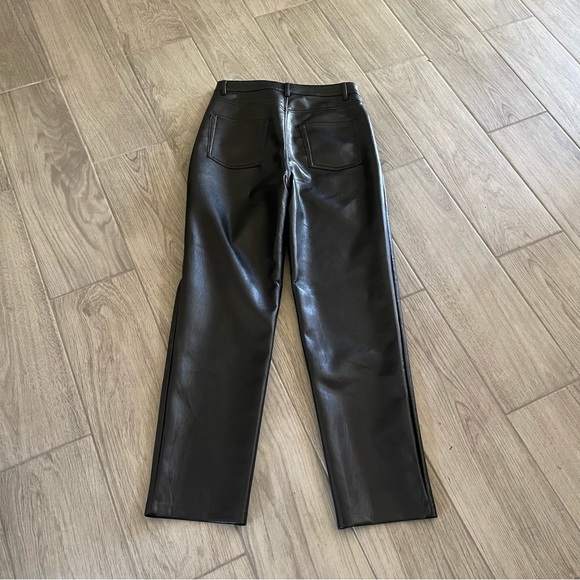 Aritzia Wilfred | The Melina Pant In Black Faux Leather - Picture 4 of 5